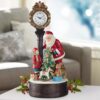 Christmas Clock With Santa And LED Tree - Image 3