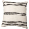 Oeko-tex Brentwood Woven Decorative Pillow - 18 In X 18 In - Black/cream