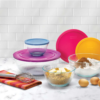 Pyrex 8pc Glass Sculpted Mixing Bowl Set
