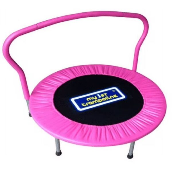 My First 36-inch Mini Trampoline - Pink - Image 4