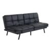 Mainstays Faux Leather Memory Foam Futon Sofa - 72in. X 34in. X 32in - Image 8