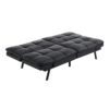 Mainstays Faux Leather Memory Foam Futon Sofa - 72in. X 34in. X 32in - Image 9