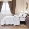 Hotel Grand - White Goose Feather & Down Full Queen Comforter - 88'' X 88'' - Image 2