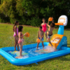 WOW Inflatable Basketball Slam Dunk Backyard Splash Pad Pool With Sprinkler - Image 7