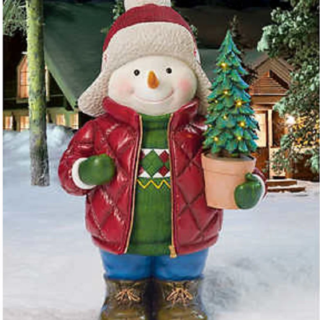 TCC Christmas Snowman With Led Tree