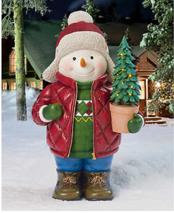 TCC Christmas Snowman With Led Tree