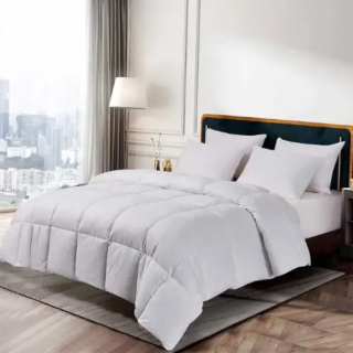 Hotel Grand - White Goose Feather & Down Full Queen Comforter - 88'' X 88''