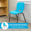 LIFETIME CHILDRENS STACKING CHAIR (ESSENTIAL) - GLACIER BLUE - Image 5