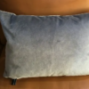 Rodeo Home Grey Decorative Soft Velvet Rectangular Lumbar Pillow - Image 4