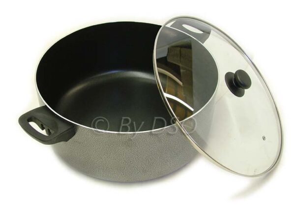 Prima 8pc Aluminum Non-Stick Sauce Pot Set With Stone Vein - Image 4