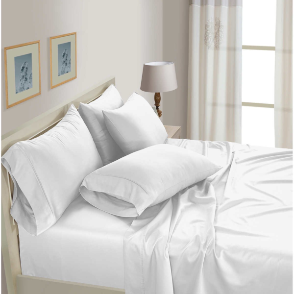 Pure Earth Organic 300 Thread Count 6pc Queen Sheet Set