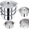 Prima 22cm 3-Tier Steamer With Glass Lid - 3pc - Image 13