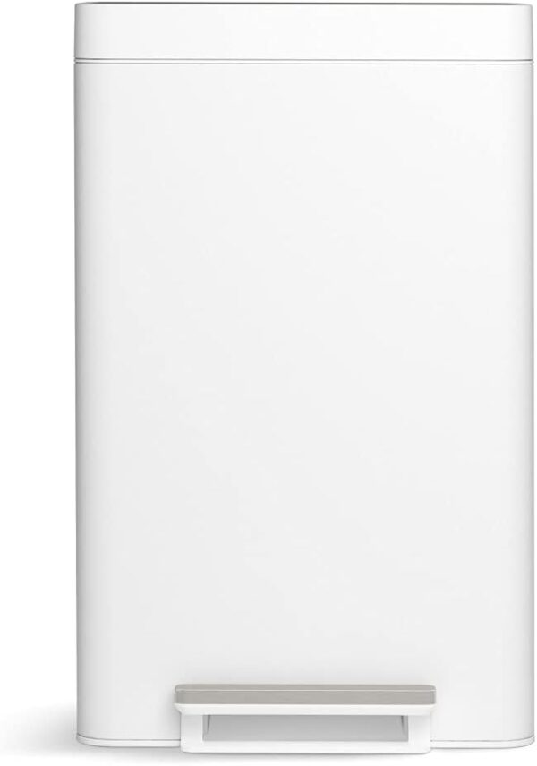 KOHLER 47L Step Trash Can - White - Image 3