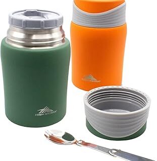 High Sierra 24oz S/S Vacuum Insulated Food Flask - 2pc