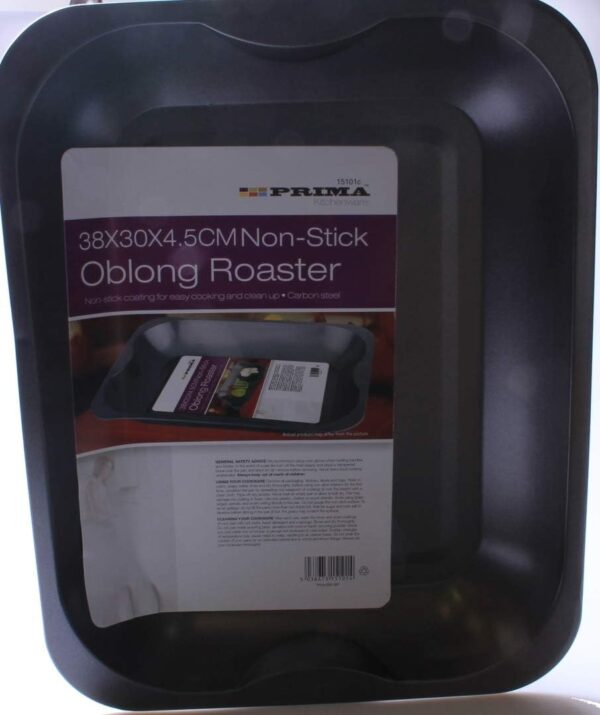 Prima Non Stick Large Deep Oblong Roast Roasting Pan - Image 2