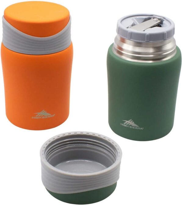 High Sierra 24oz S/S Vacuum Insulated Food Flask - 2pc - Image 2