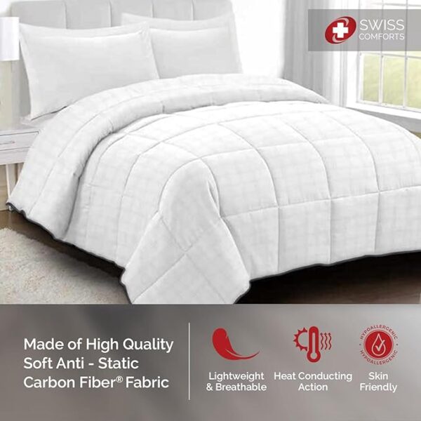 Swiss Comforts Carbon Duvet King 104" x 90" - Image 4