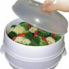 Eazy Cook 2-Tier Microwave Food Steamer - Image 5