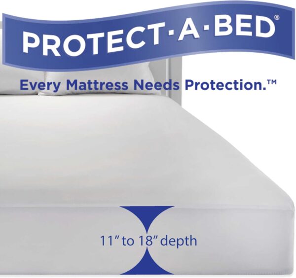 Protect A Bed Charcoal Infused Mattress Protector - Queen Size 60in x 80in - 152cm X 203cm - Image 2