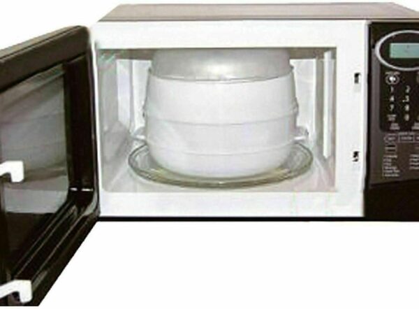 Eazy Cook 2-Tier Microwave Food Steamer - Image 6