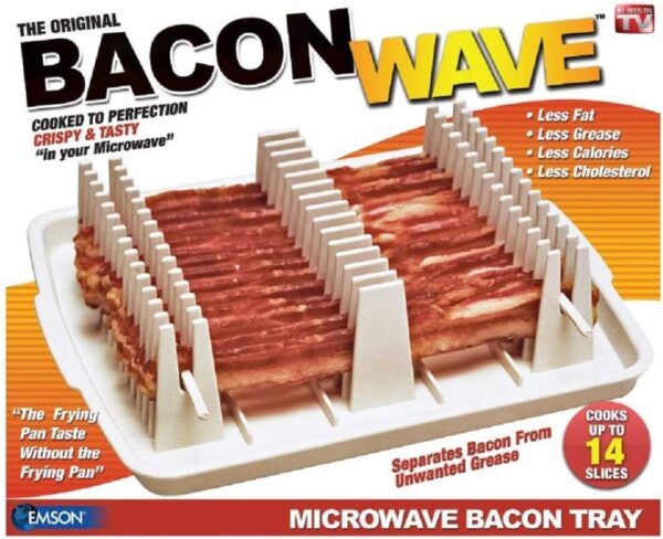 Emson Bacon Wave Microwave Tray
