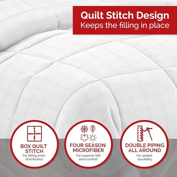 Swiss Comforts Carbon Duvet King 104" x 90" - Image 3