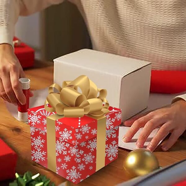 Kirkland Signature Christmas Double-Sided Holiday Gift Wrap Paper 180 SQ FT 3-Pack (Gold) - Image 2