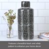 Mikasa Black & White Crackle Ceramic Canister - Image 3
