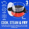 Prima 3 in 1 Cooking Set - Steamer, Cooker & Fryer - Image 4