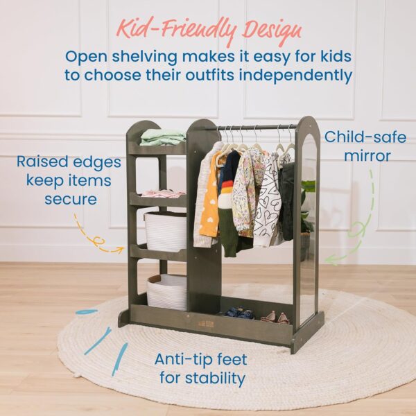 Dress Up Center With Mirror - Costume Organizer - Image 11