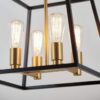Artika Carter Square 4-Light Pendant Light Fixture, Kitchen Island Chandelier - Image 7