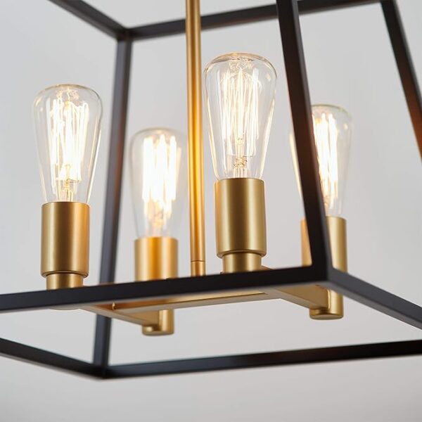 Artika Carter Square 4-Light Pendant Light Fixture, Kitchen Island Chandelier - Image 7