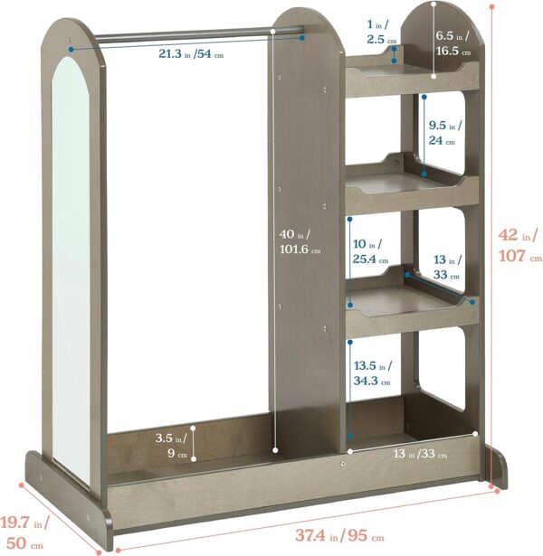 Dress Up Center With Mirror - Costume Organizer - Image 9