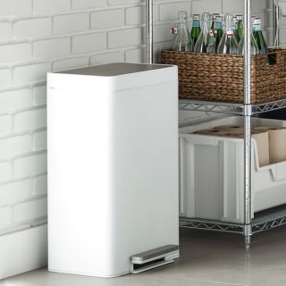 KOHLER 47L Step Trash Can - White