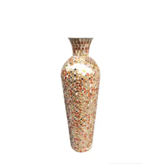 Decorshore Mosaic Floor Vase With Glass