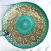 Turkey Imax Paisley Silver Glass Bowl – Decorative Bowl  - 3X6" - Image 3