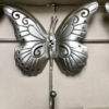 Garden Butterfly Metal Wall Hanging Decoration - Silver - Image 3
