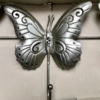 Garden Butterfly Metal Wall Hanging Decoration - Silver - Image 4