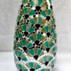 Decorshore Bella Palacio Collection Decorative Mosaic Vase - 18" X 6"