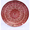 Turkish Handmade Decorative Glass Bowl - Red