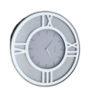 Pinner 18 Inches  Crystal Wall Clock For Home Decor - Silver Mirrored Wall Clock - Image 4