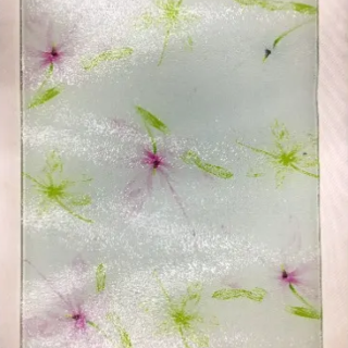 Floral Blossom Glass Cutting Board - (40 X 30cm)