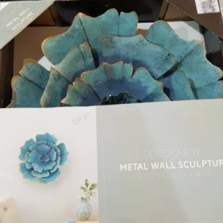 Decorative Metal Floral Wall Sculpture
