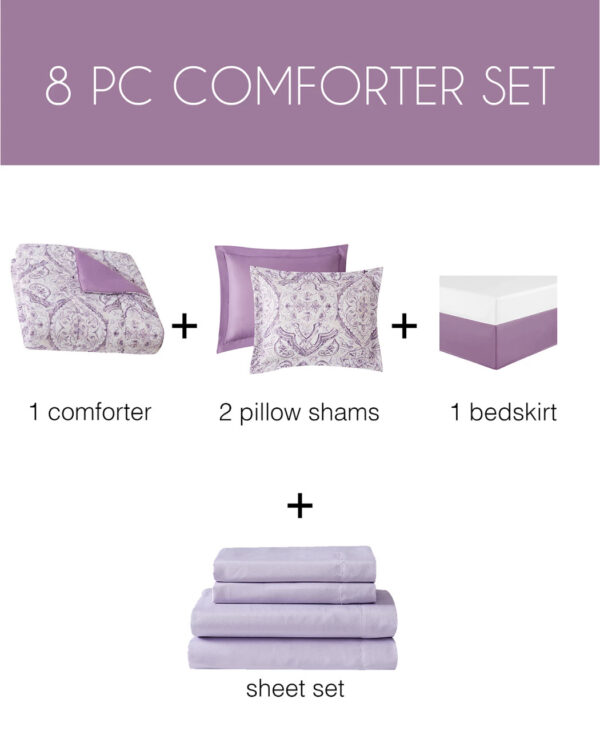 Caley 8-Pc. King Comforter Set - Created For Macy's - Image 3