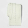 Threshold Cable Knit Chenille Throw Blanket Cream - 50" X 60" - Image 3