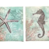 American Art Beach Theme Canvas Wall Painting Decor - 4"