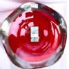 Silver Collection Decorative Console Centerpiece Glass Bowl 4"h X 16"w X 16" - Red - Image 3