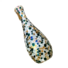 Mosaic Crackled Decorative Glass Flower Vase - 13.5" - Image 3