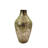 Decorshore Fired Vase With Striped Crackled Glass Mosaic - Gold - Image 4