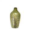 Decorshore Fired Vase With Striped Crackled Glass Mosaic - Gold - Image 5